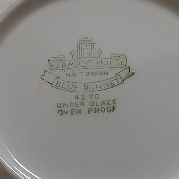 Vintage Dining Harmony House Blue Nikko Japan 2 Piece Tea
